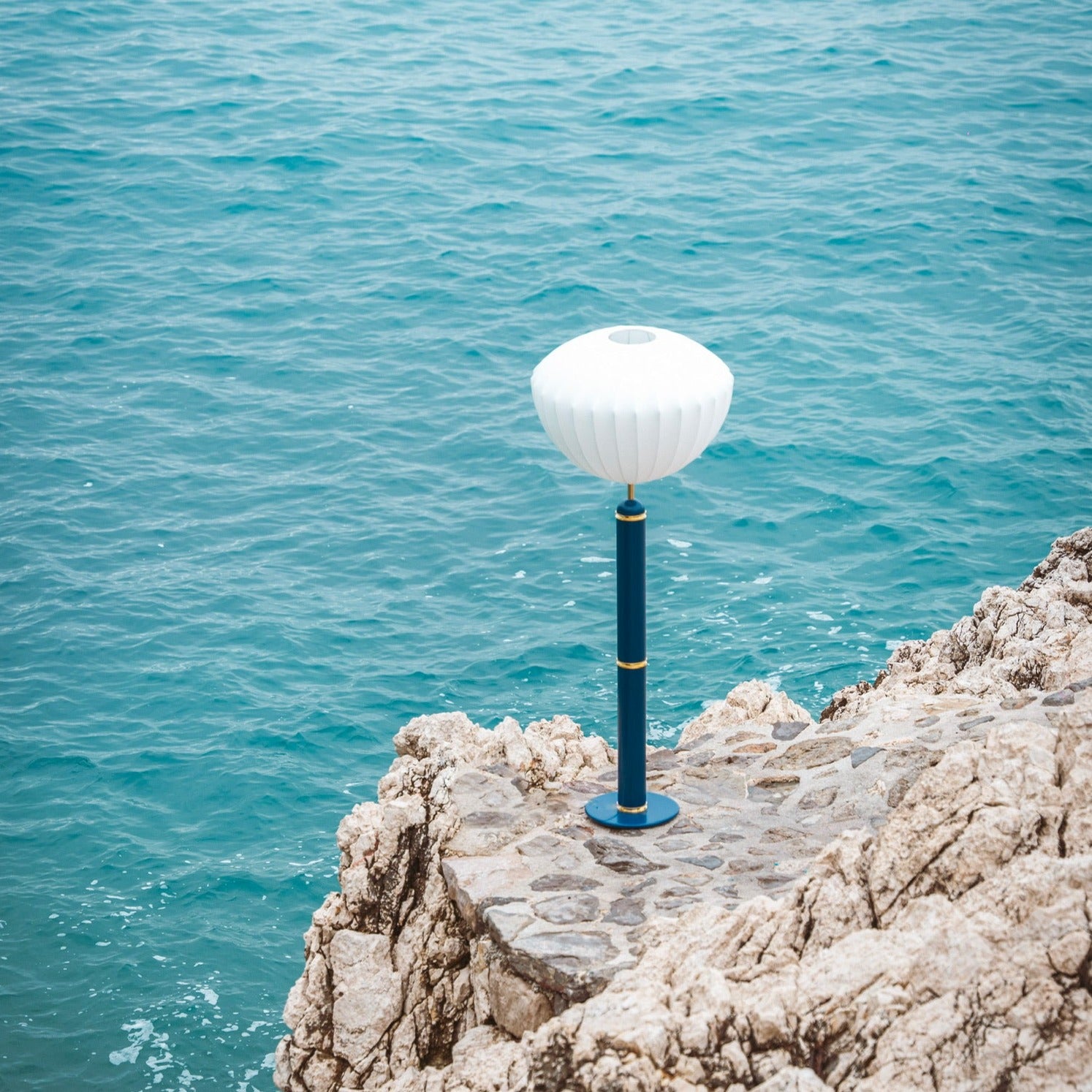The Marshmallow Floor Lamp - Midnight Blue
