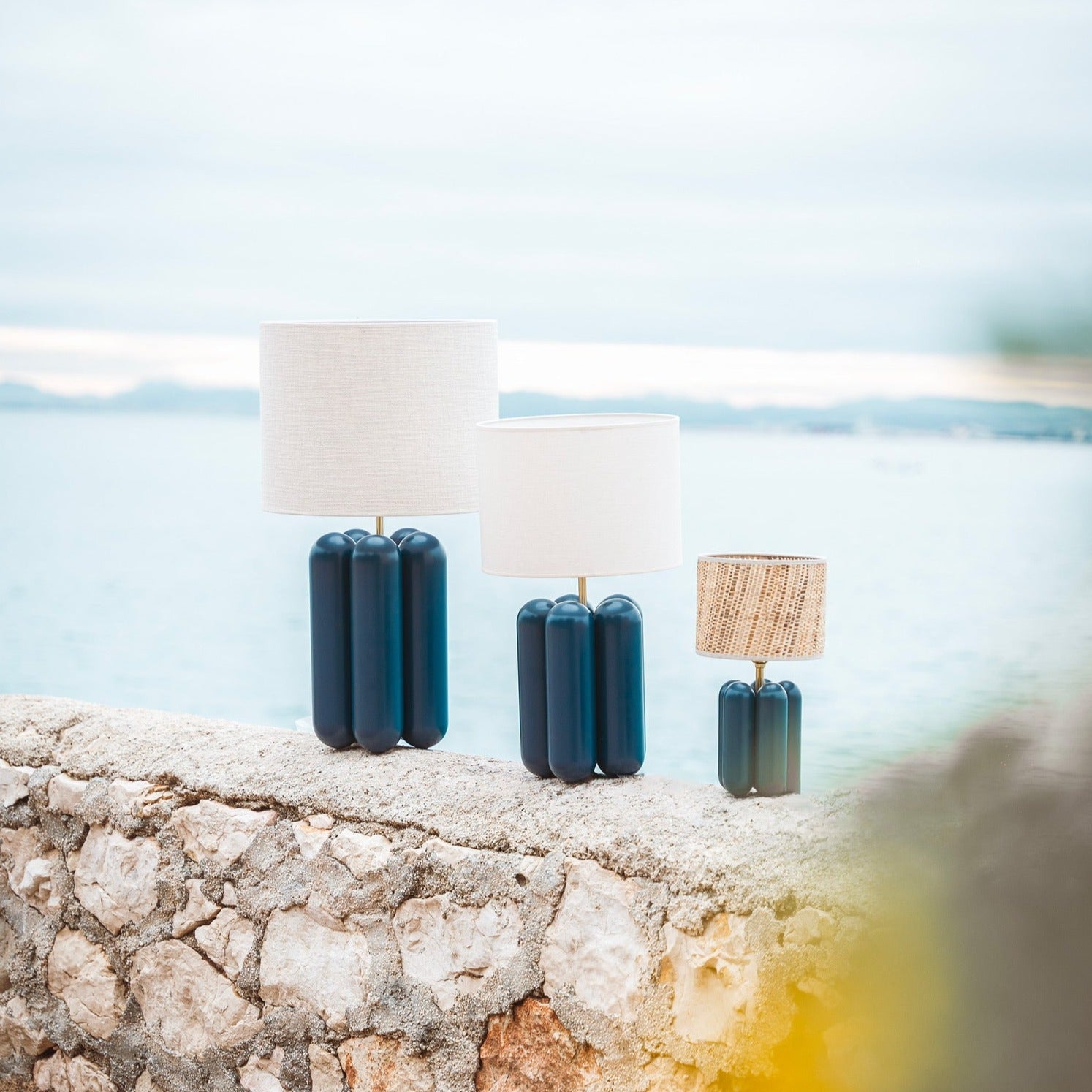 The large Charlotte Lamp - Midnight Blue