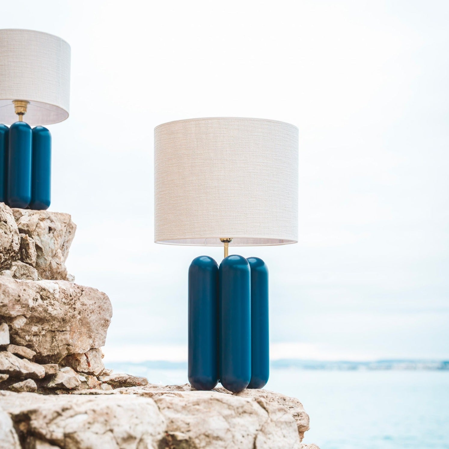 The large Charlotte Lamp - Midnight Blue