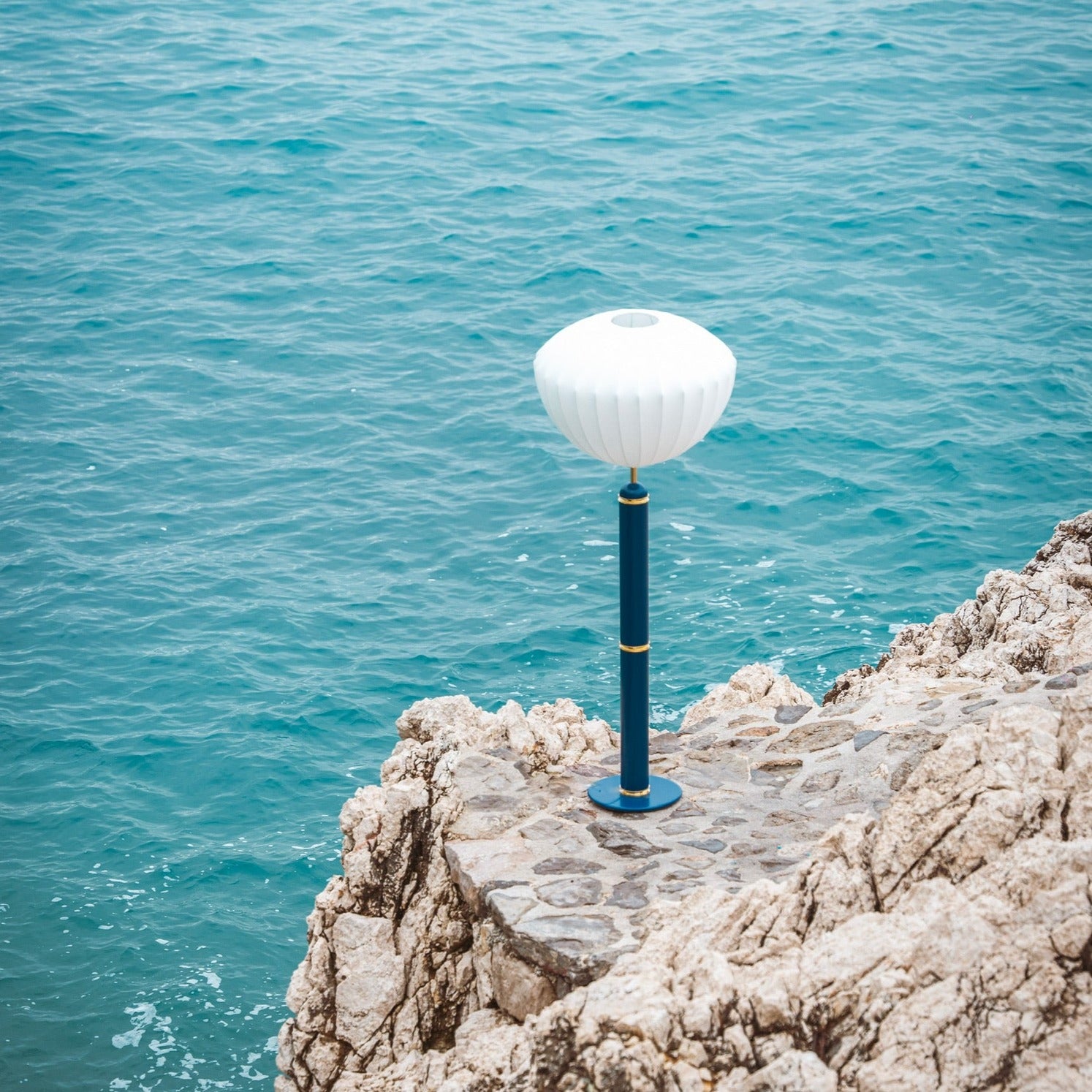 The Marshmallow Floor Lamp - Midnight Blue