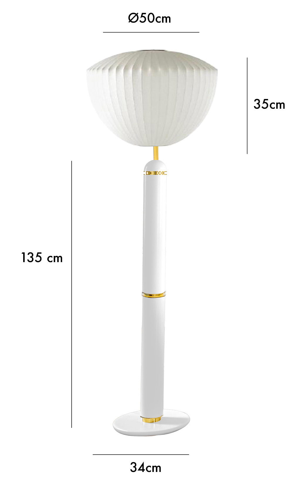 The Marshmallow Floor Lamp - Cream
