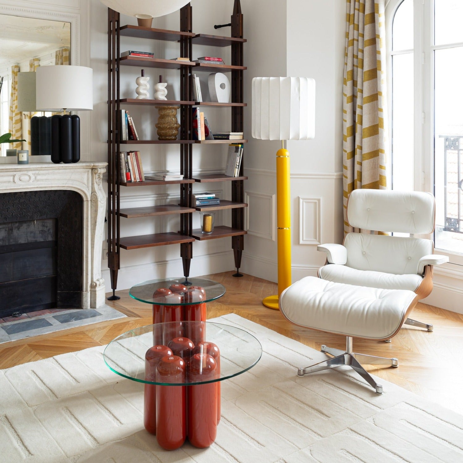 The Marshmallow-Amber Floor Lamp