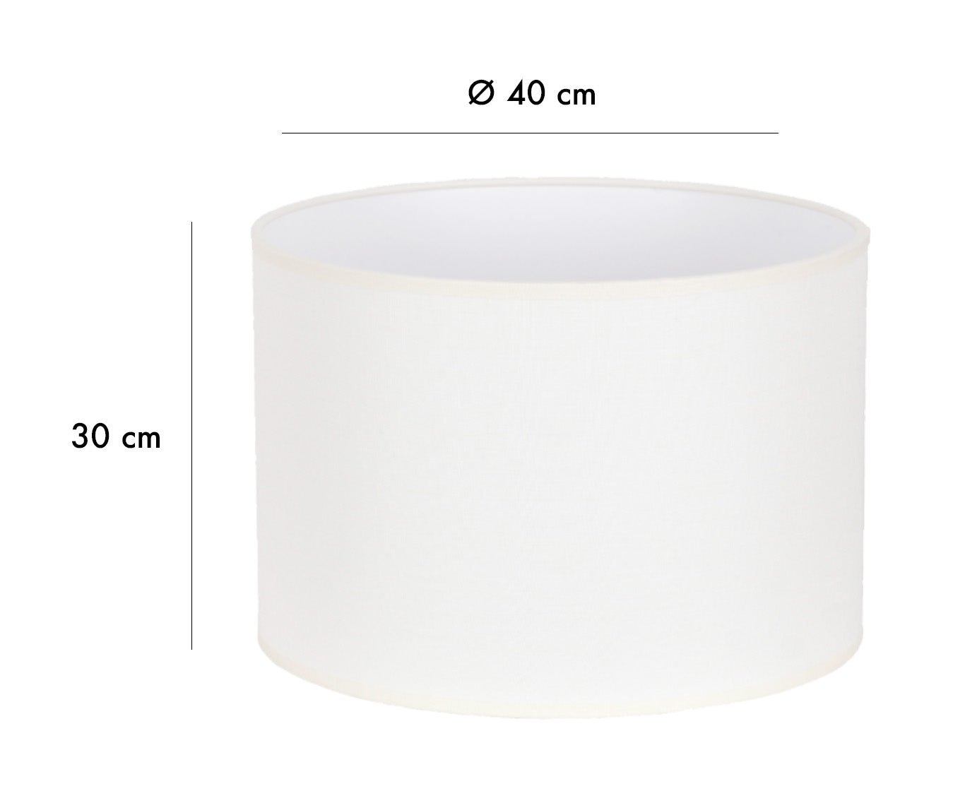 Cotton lampshade - Ø40cm