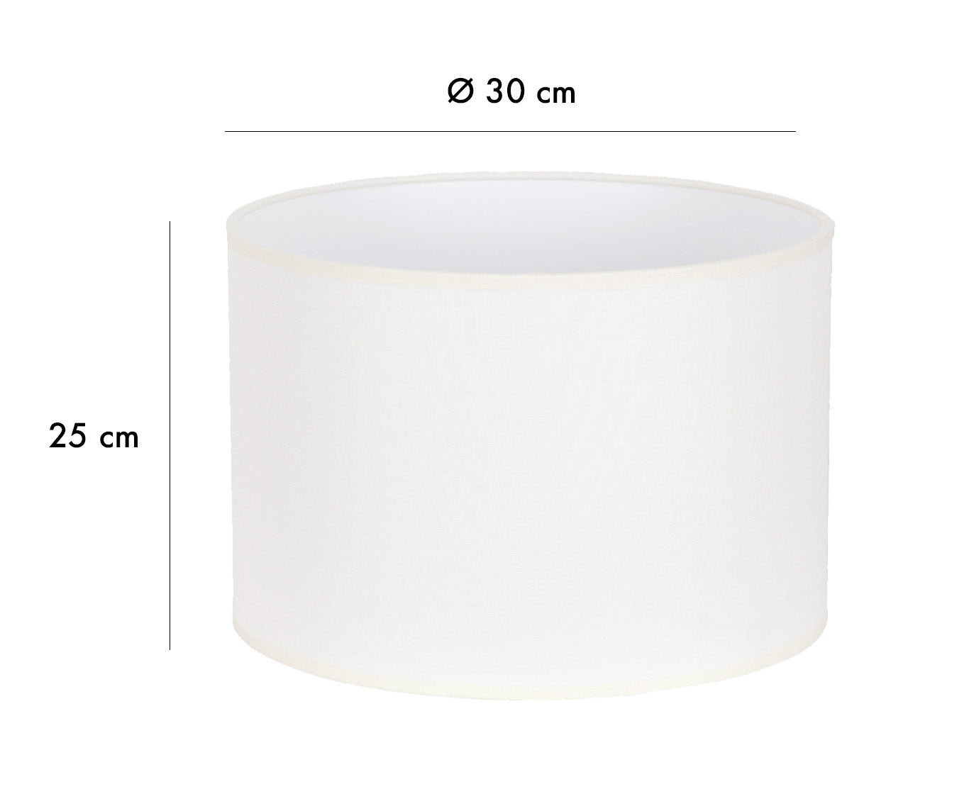 Cotton lampshade - Ø30cm