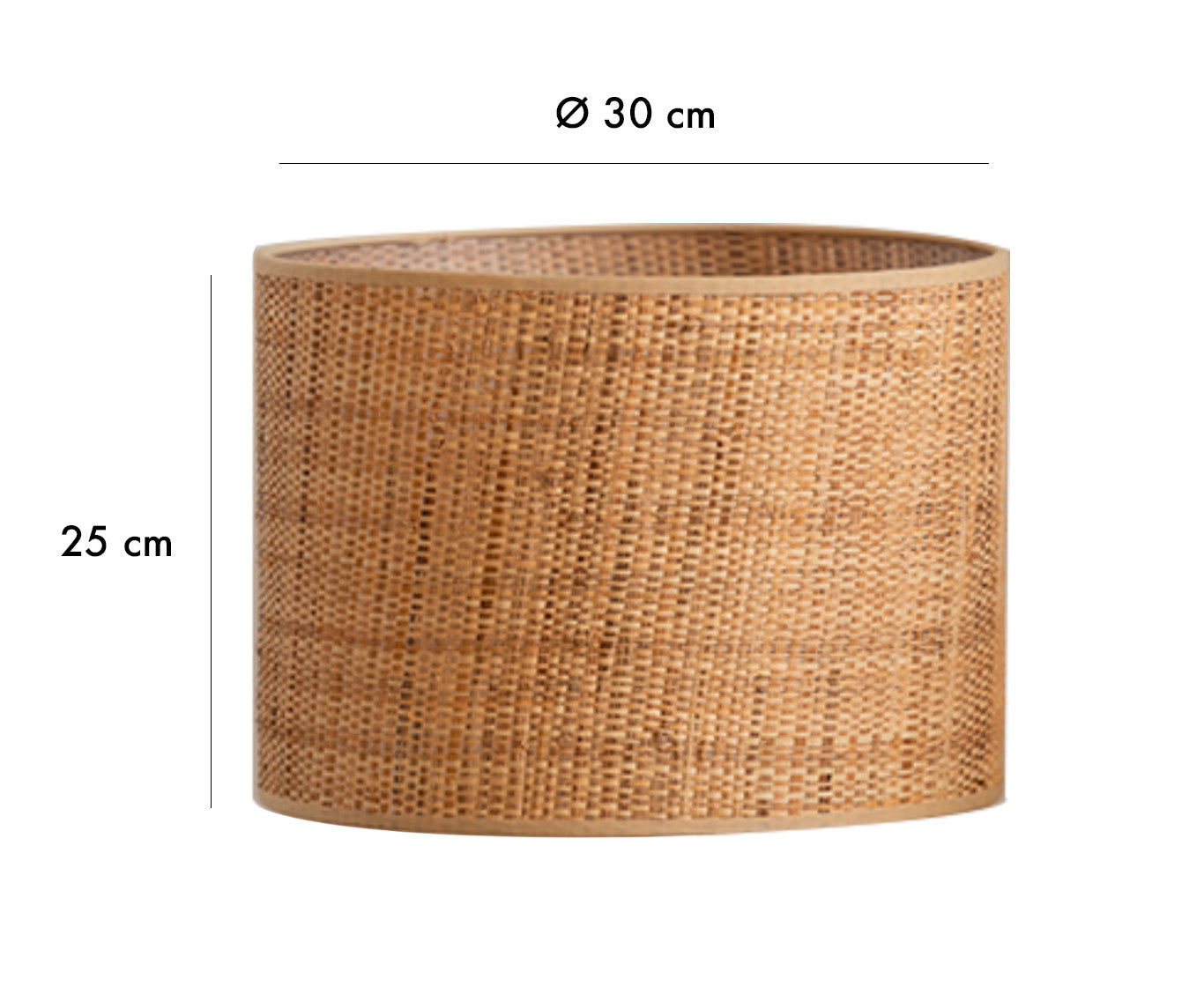Raffia lampshade - Ø30cm