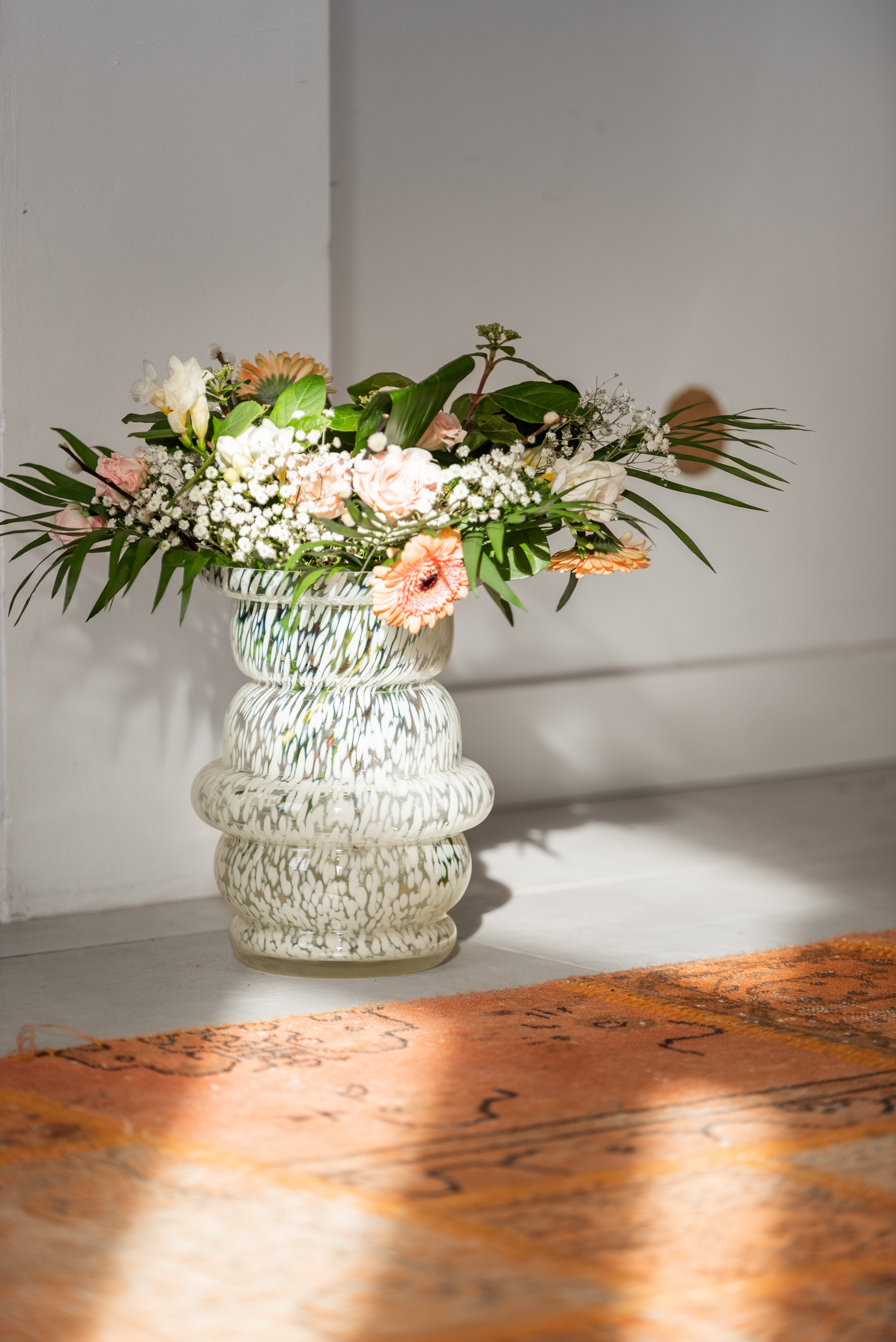 Vase en verre soufflé Le Dôme