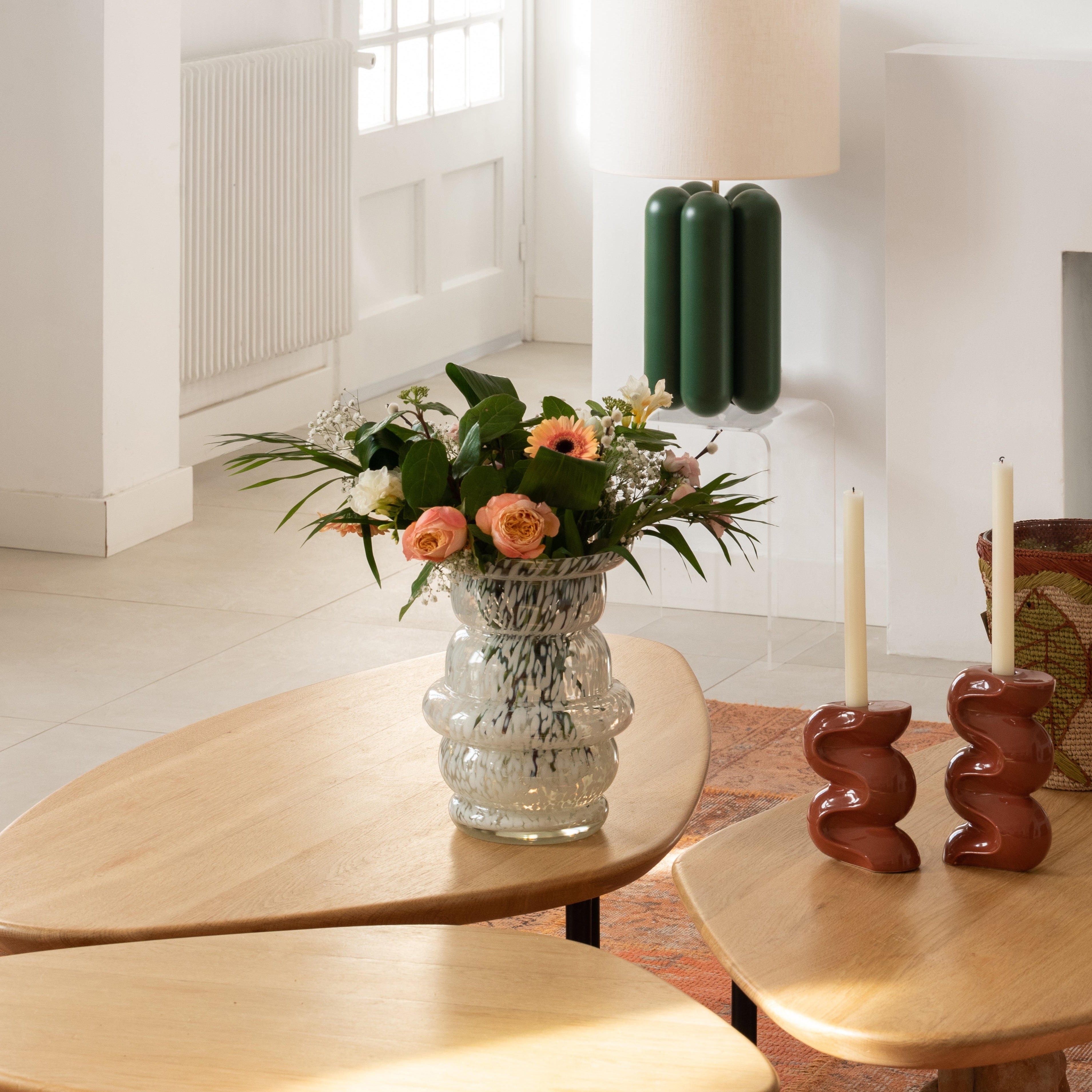 Vase en verre soufflé Le Dôme