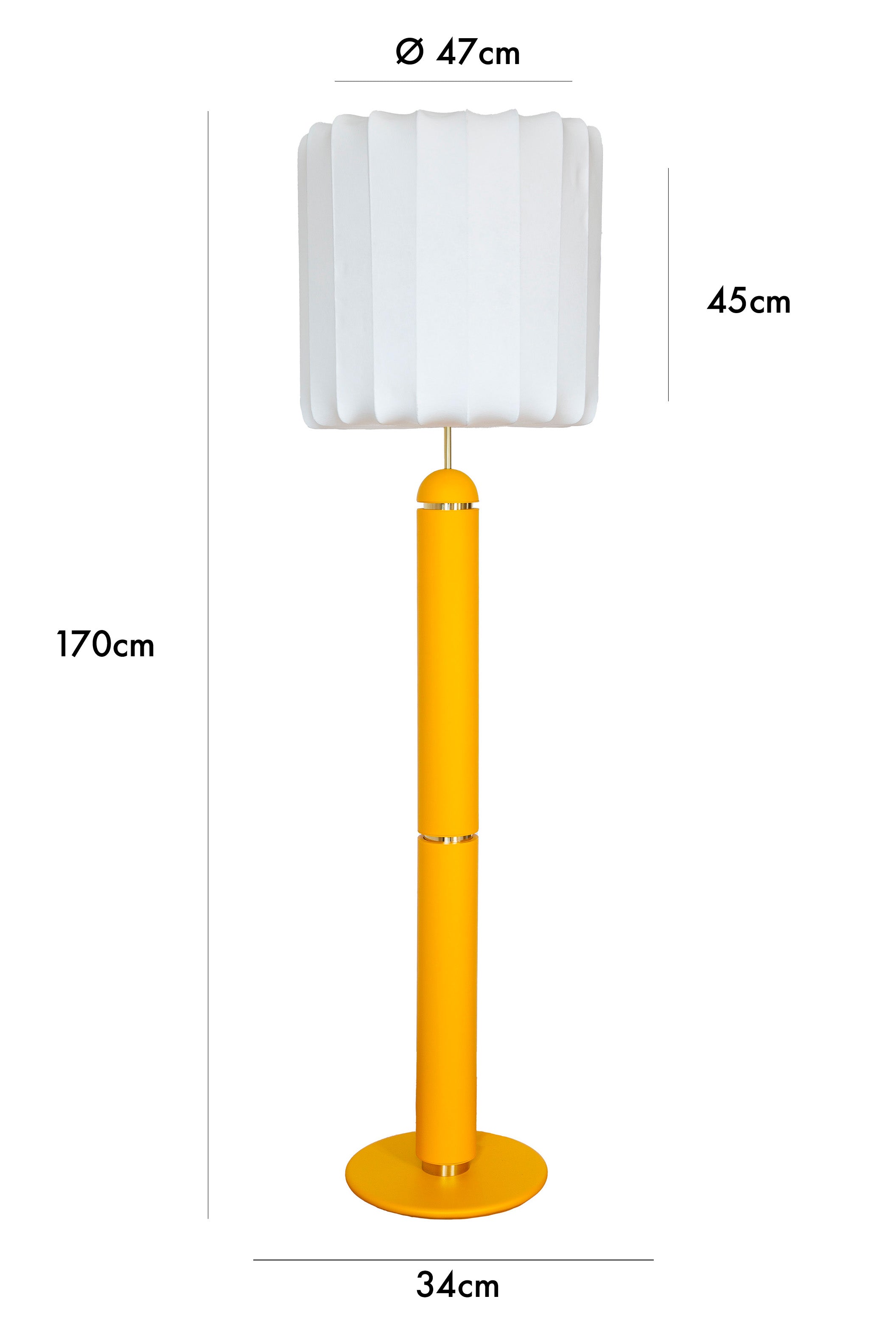 The Marshmallow-Amber Floor Lamp