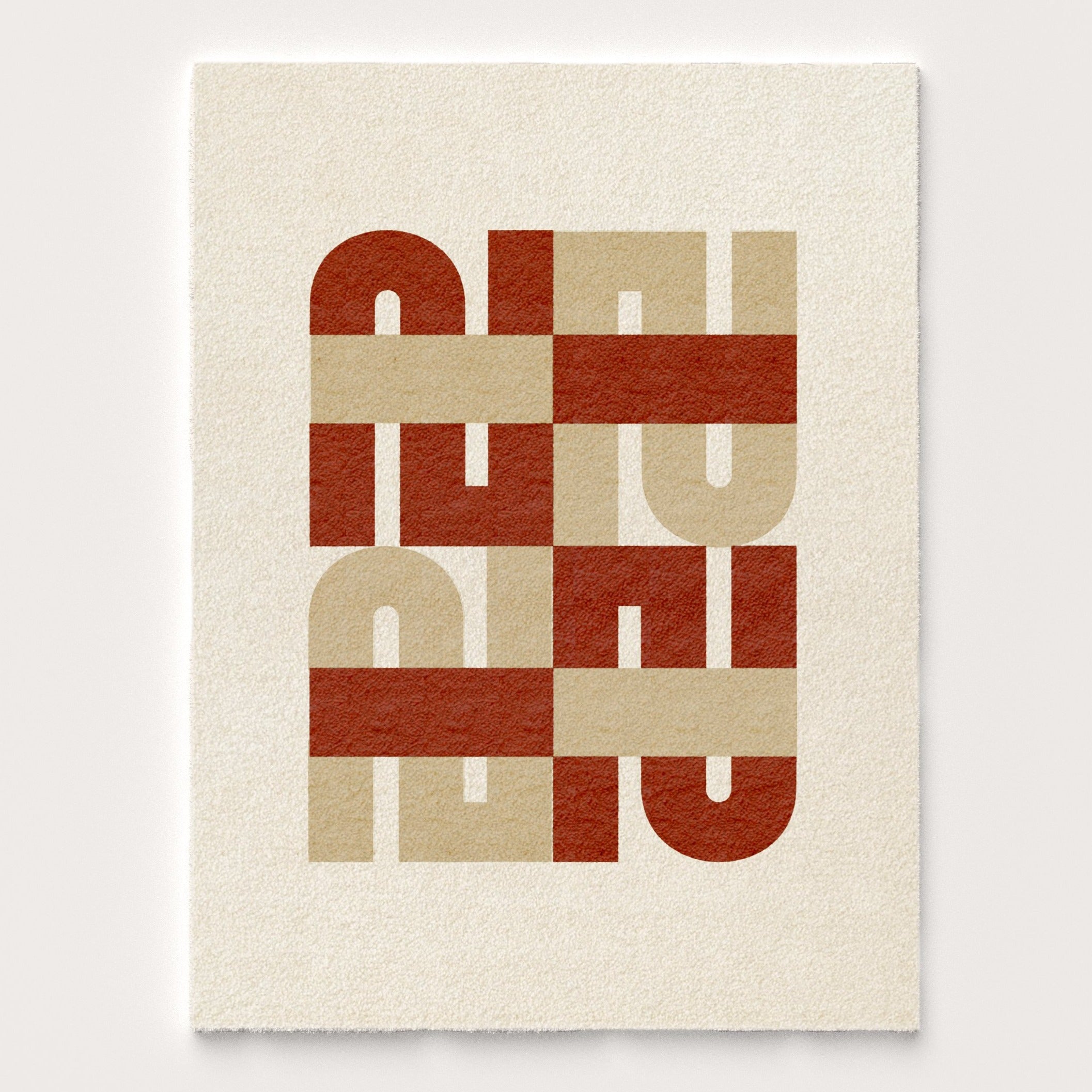 Tapis Seventies Baba en laine, couleur terracotta ! Ces formes géométriques sont inspirées de l’école du Bauhaus, donnant au tapis un style seventies et contemporain. Made in France & Fait Main Le tapis seventies Baba nait d’une collaboration avec PINTON, l’une des plus grandes références du tapis et de la tapisserie d’exception depuis maintenant 150 ans.