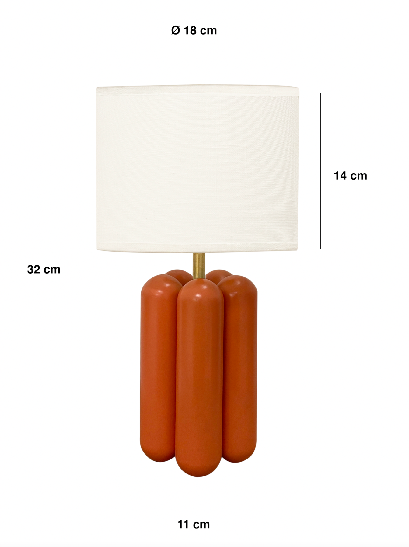 The Little Charlotte Lamp - Coral
