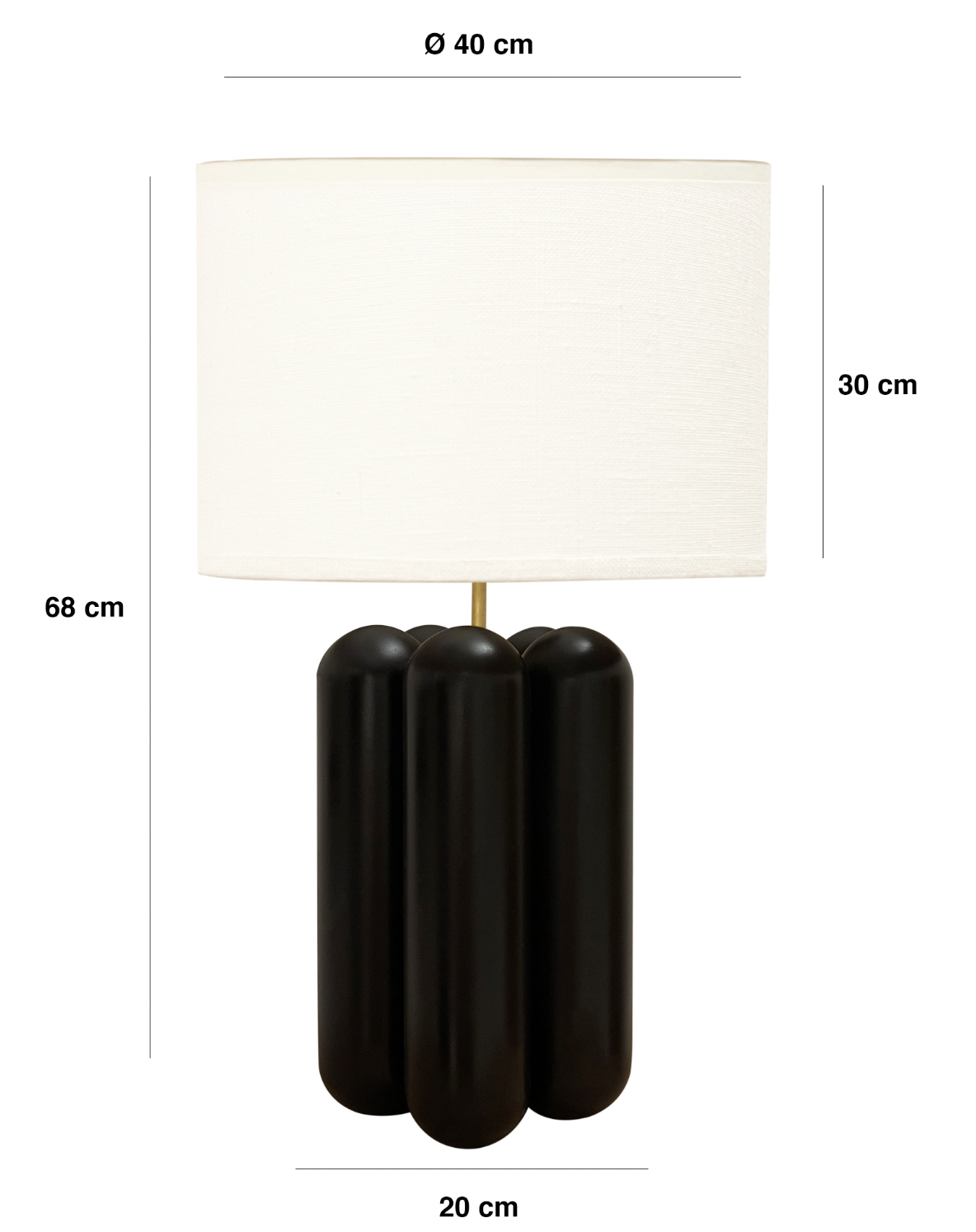 La grande Lampe Charlotte - Noir