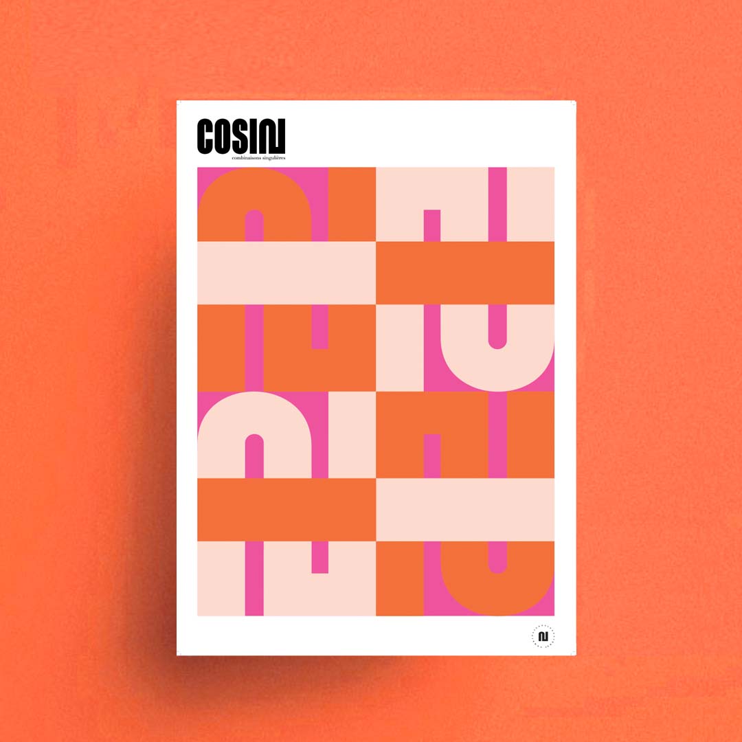 Affiche graphique - Orange Blush