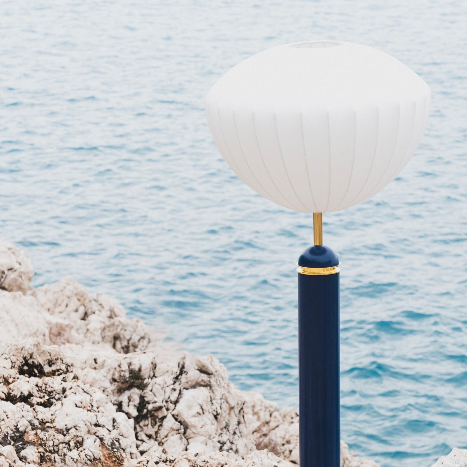 The Marshmallow Floor Lamp - Midnight Blue