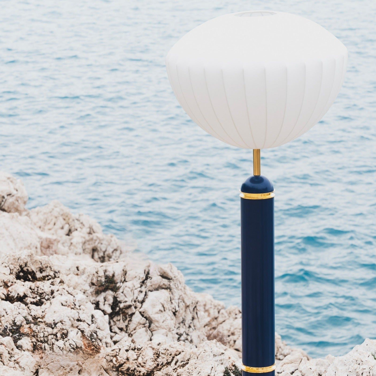 The Marshmallow Floor Lamp - Midnight Blue