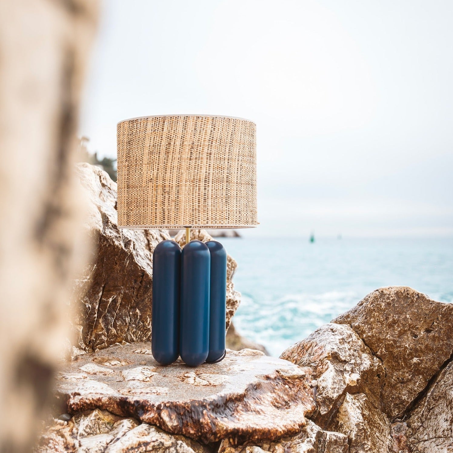 The large Charlotte Lamp - Midnight Blue