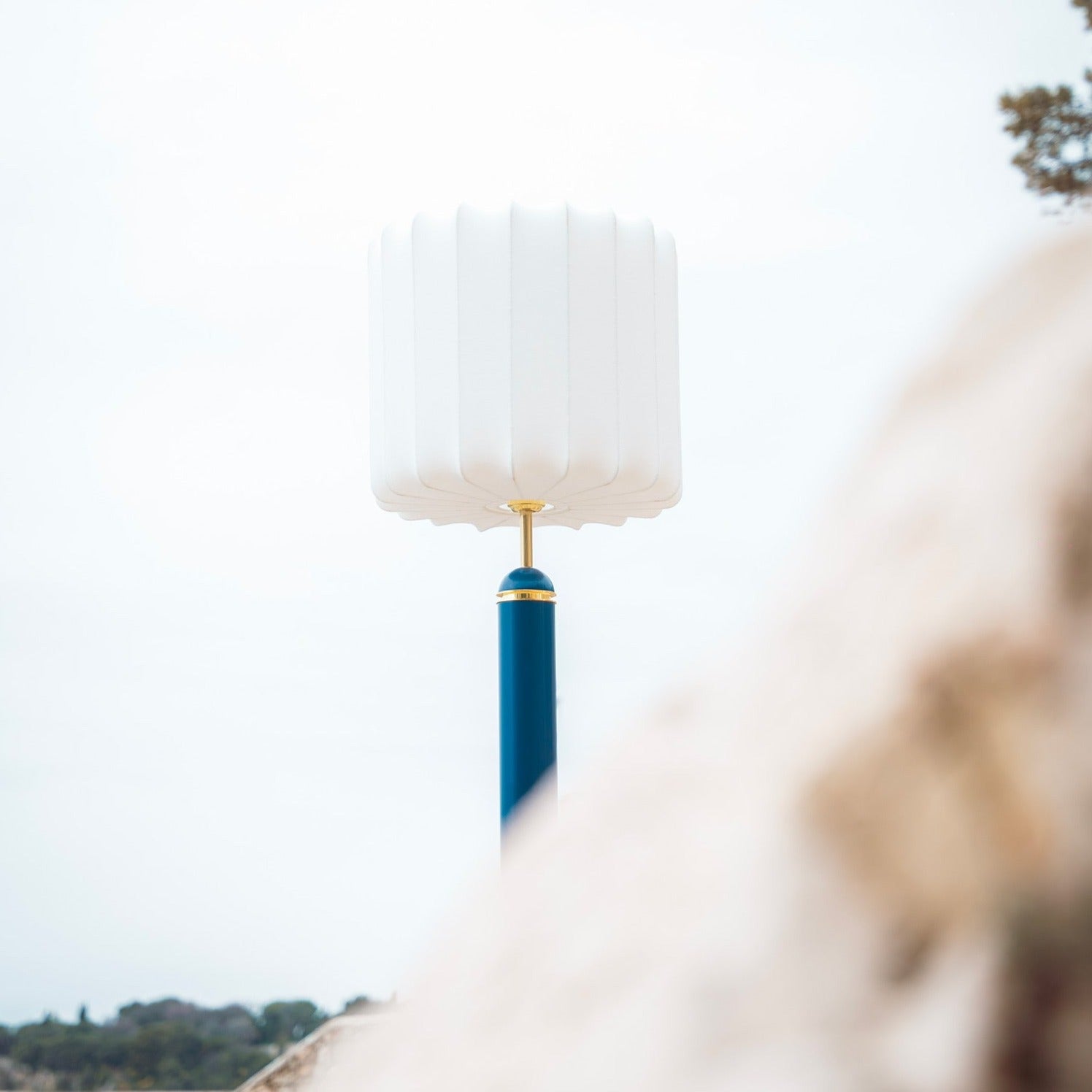 The Marshmallow Floor Lamp - Midnight Blue