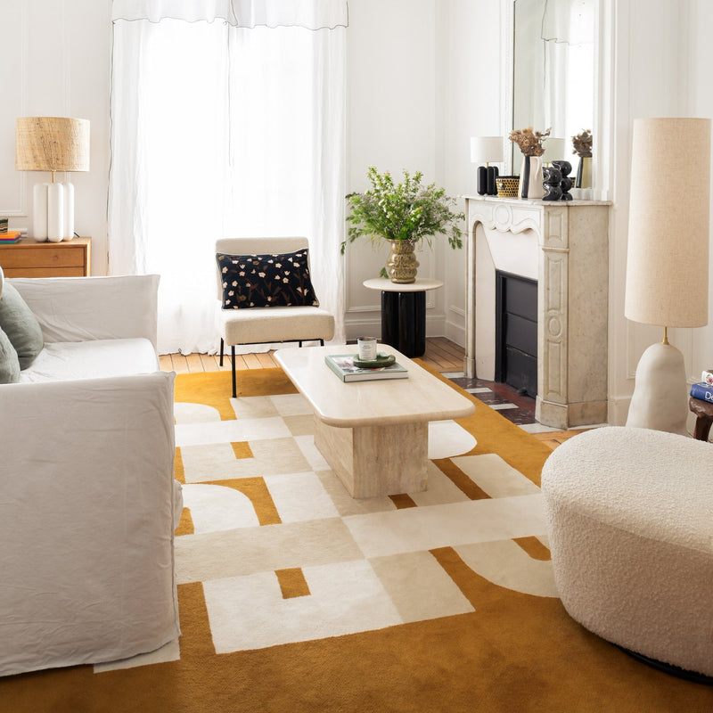 Le Tapis en laine Baba - Ambre