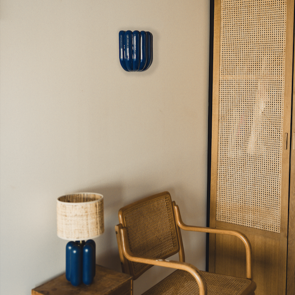 The Cannelle wall light - Midnight blue