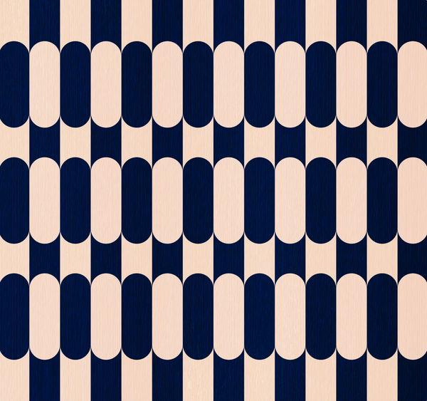Echantillon Papier Peint Honoré Bleu Nuit
