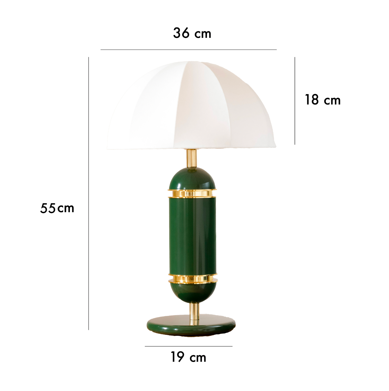 La lampe à poser Rosalie - Vert