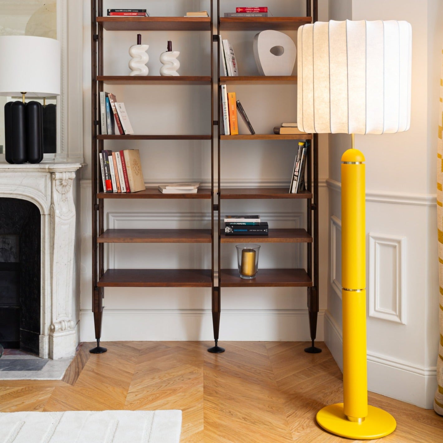 The Marshmallow-Amber Floor Lamp