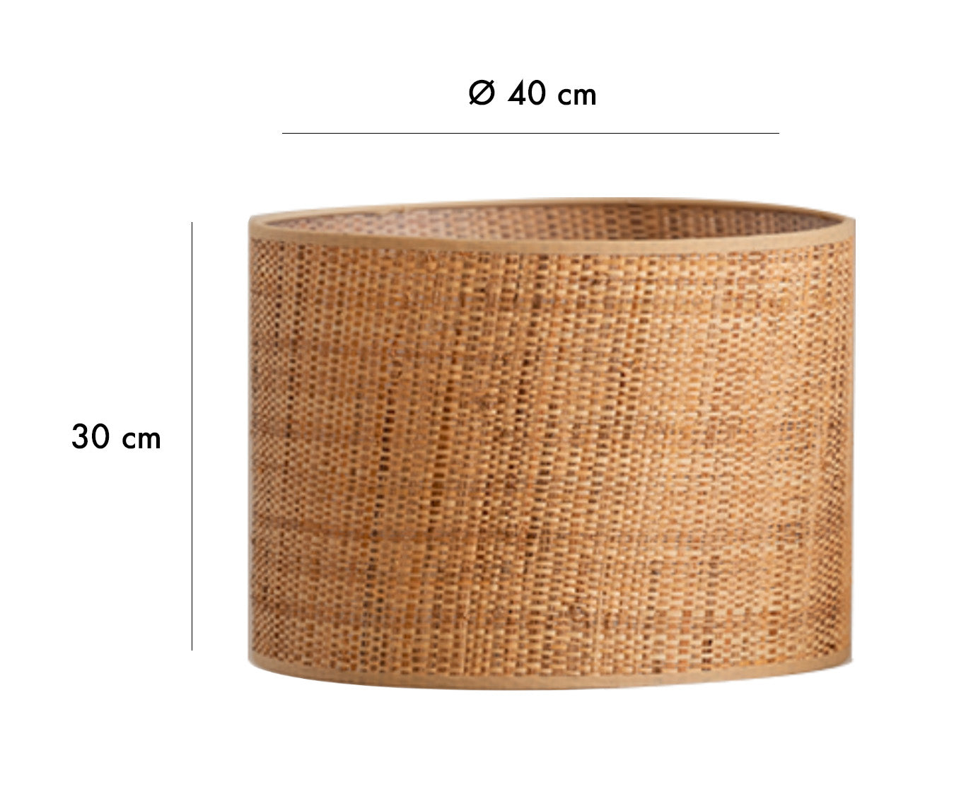 Raffia lampshade - Ø40cm