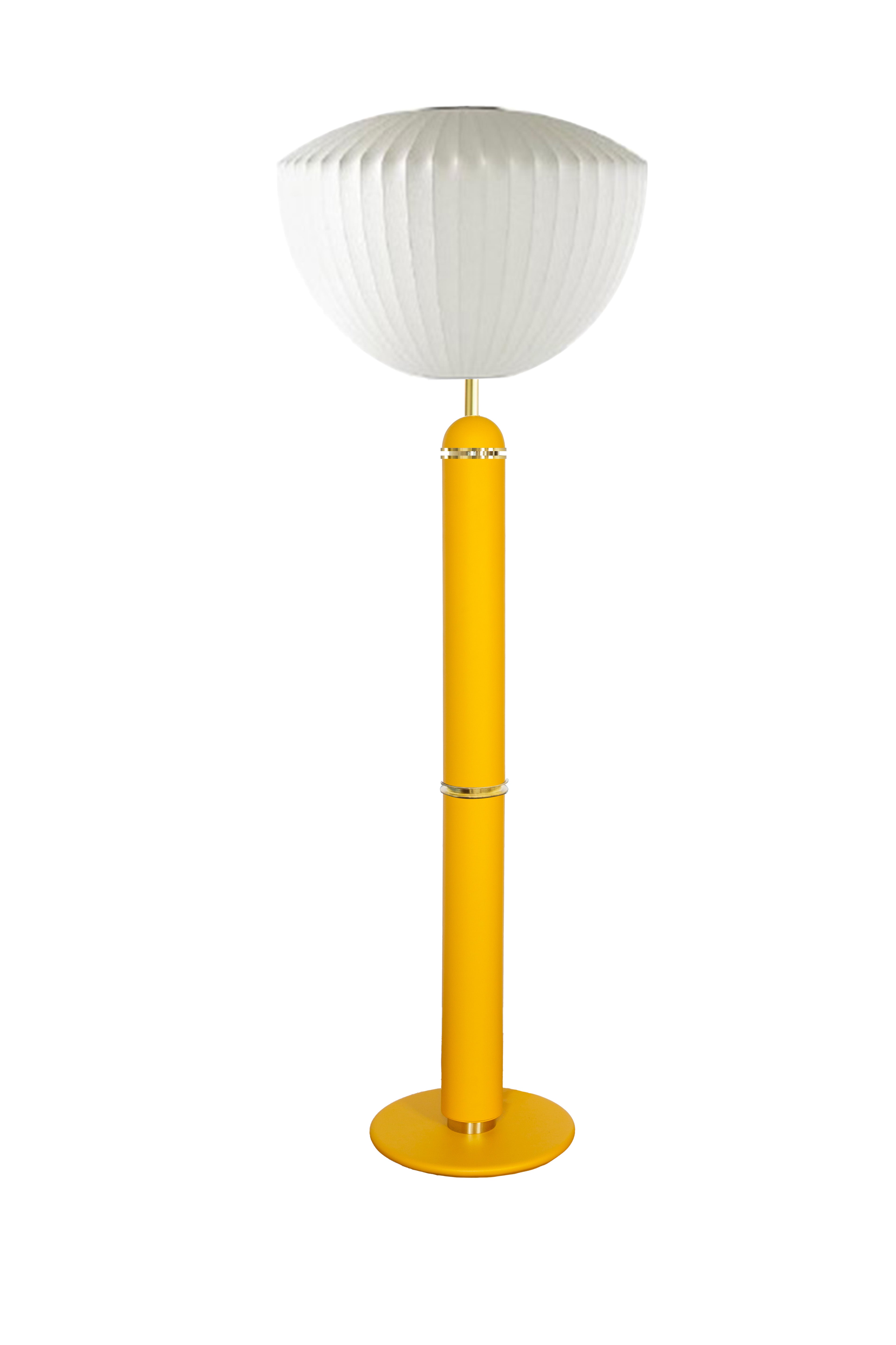 The Marshmallow-Amber Floor Lamp