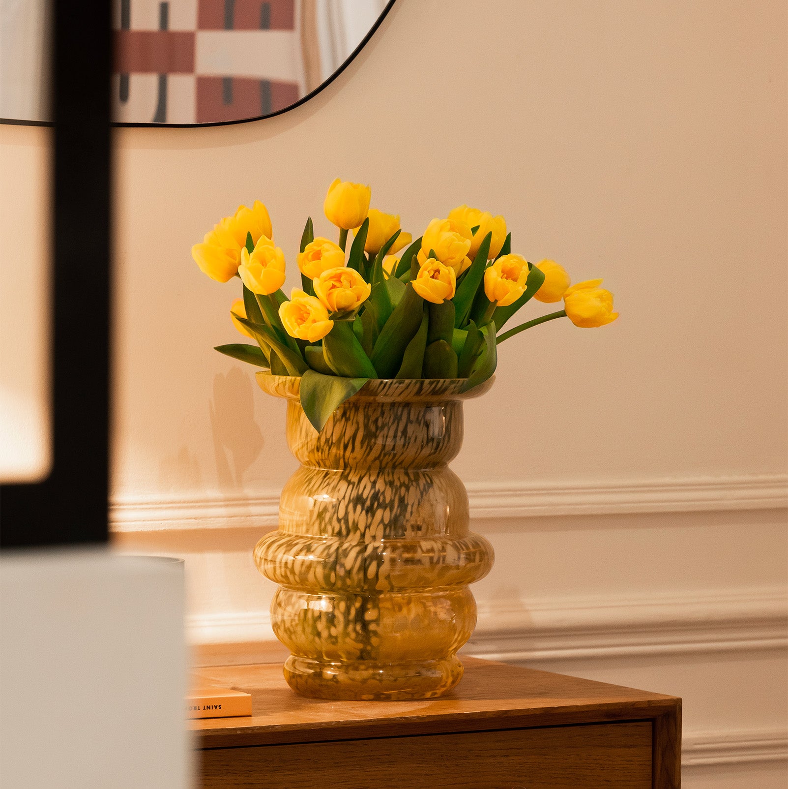 Vase en verre soufflé Le Dôme