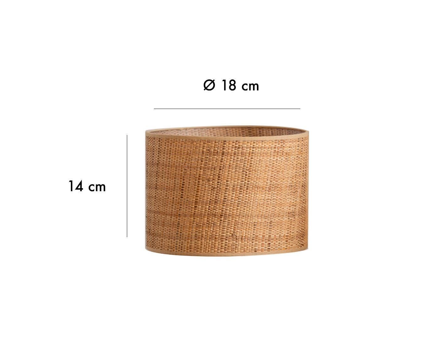 Raffia lampshade - Ø18cm