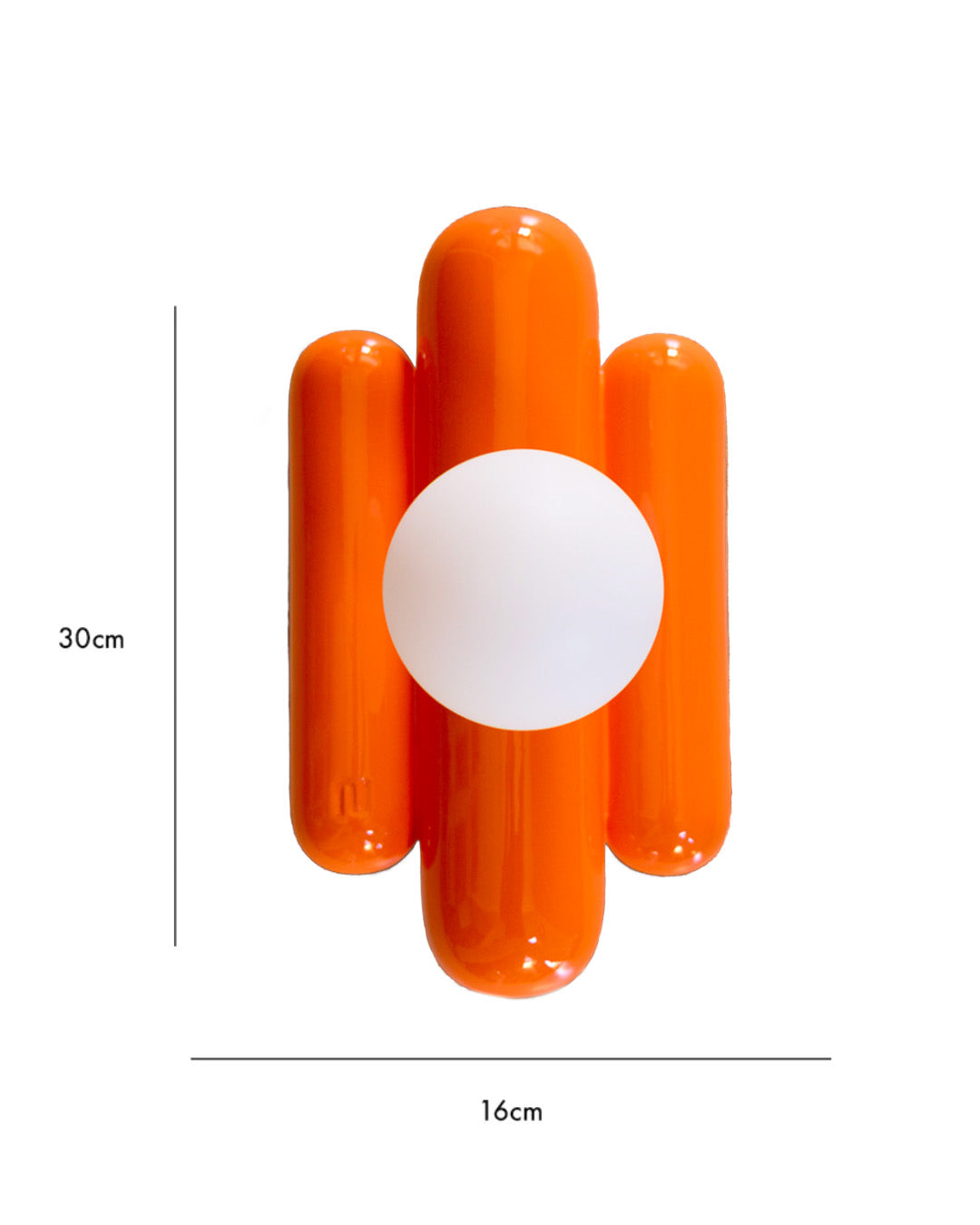 The Madeleine wall light - Pop orange