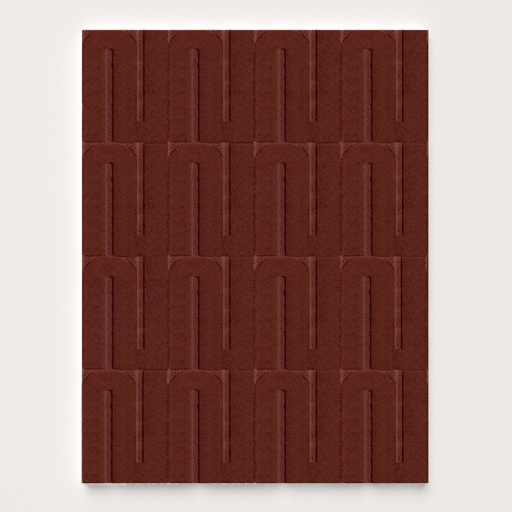 Tapis terracotta - Made in France - 100% laine