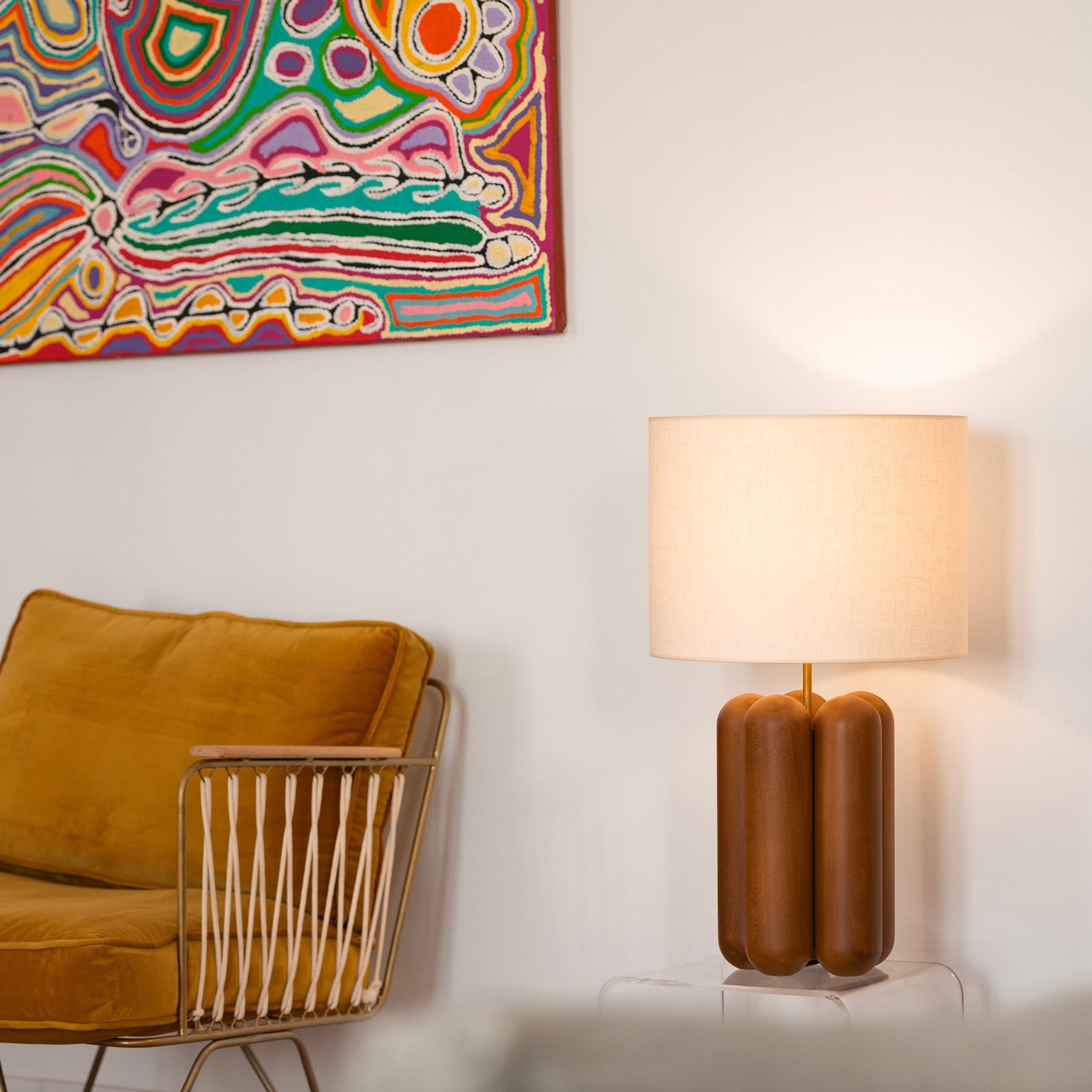 The large Charlotte Lamp - Wood