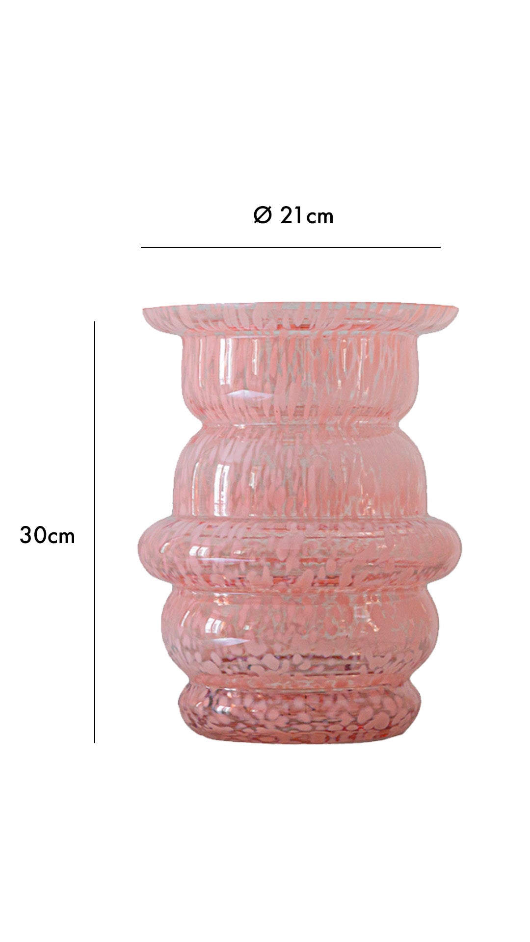 Vase en verre soufflé Le Dôme