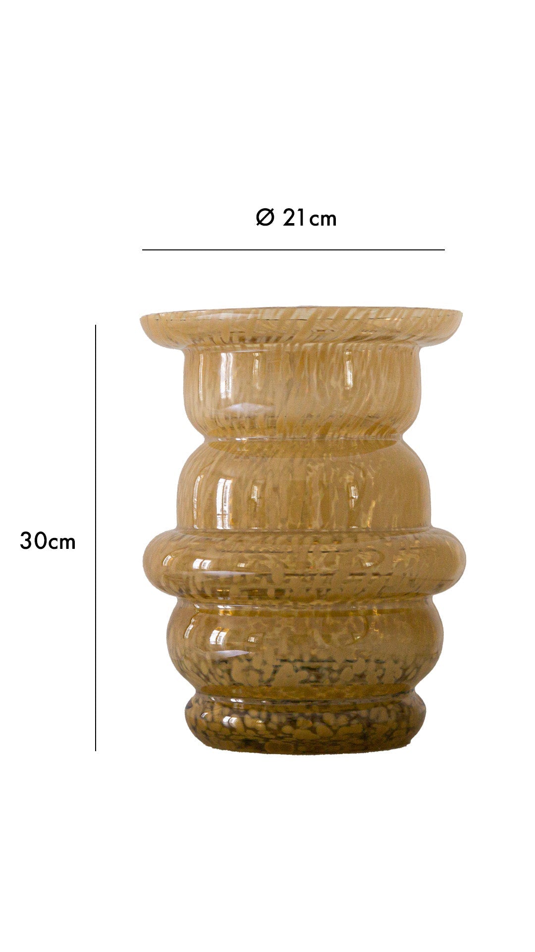 Blown glass vase The Dome