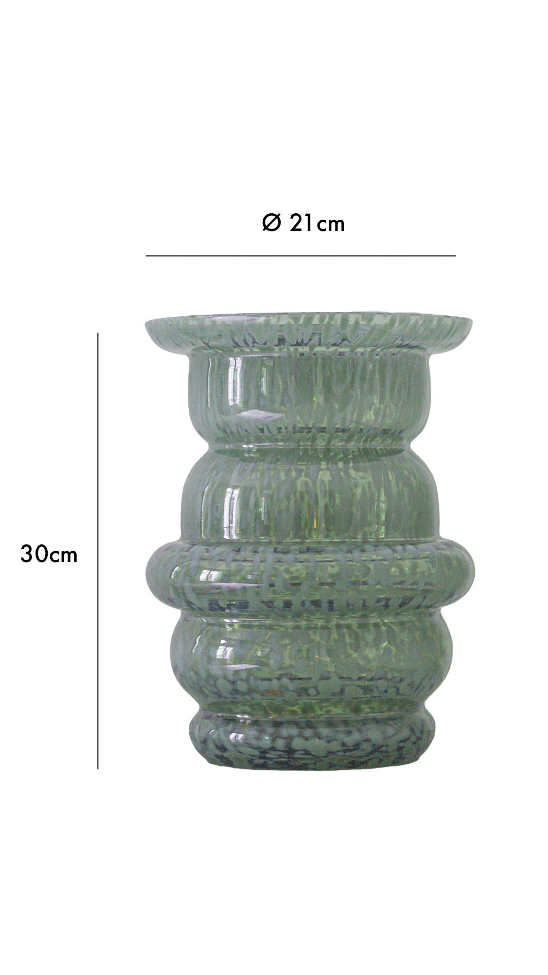 Blown glass vase The Dome